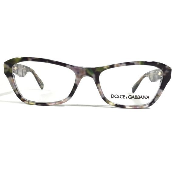 Dolce & Gabbana DG3202 2842 Eyeglasses Frames Black Green Pink Floral 47-15-130 - Picture 2 of 10